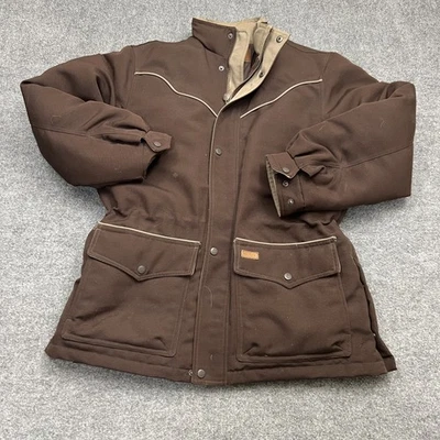Outback Trading Company Jacket Mens Medium Canyon Canvas Down Puffer Western Coa - Image 1 of 4
