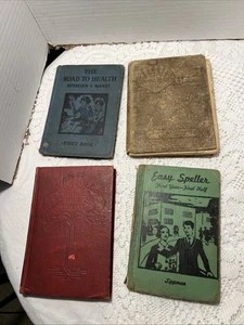 4 Vintage 1939 Bücher Safe & Healthy Living, Easy Speller 3. Jahr, Kinder 2., Shakes - Bild 1 von 15