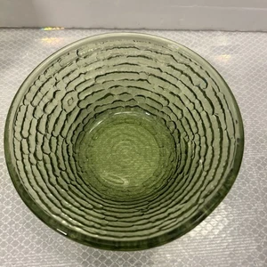 "1 tazón de bayas de postre de fruta verde aguacate Anchor Hocking vintage verde 4,75""" - Imagen 1 de 4