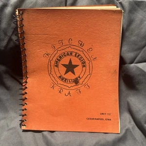 Vintage spiral cookbook "American Legion Auxilary" Cedar Rapids Ia 727 1970’s - Picture 1 of 10