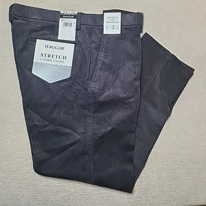 Herren HAGGAR PREMIUMFLEX BUND CORD CHINO GRÖSSE 36Wx30L UVP $80 - Bild 1 von 9