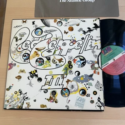 LED ZEPPELIN III 1970s Monarch Press Complete Working Wheel+ Original Sleeve! - Image 1 of 4