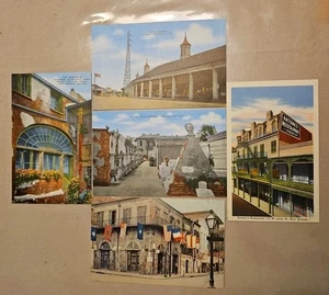 Lot 5 Vintage Unused New Orleans Post Cards Antoine's Rest. Absinthe House (C) - Foto 1 di 10