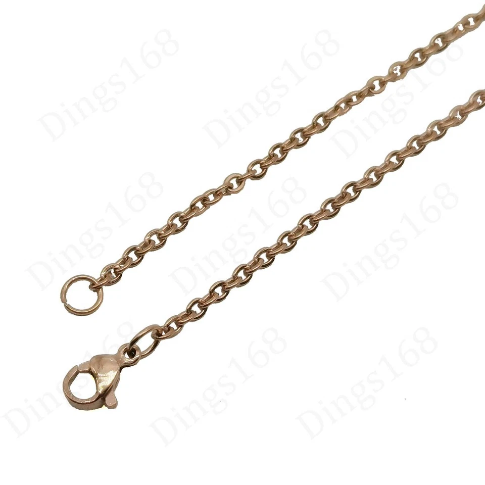 18K Rose Gold Filled Tarnish-Resist/Nickel-Free 16 inch 2.4 mm Cable Chain T146R - Image 1 of 1
