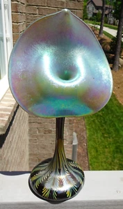 Carl Radke Phoenix Studios Kunstglas Pulled Feather JIP Jack Kanzel Vase 1978 - Bild 1 von 20