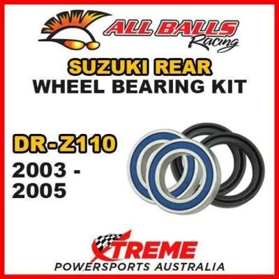 MX Rear Wheel Bearing Kit For Suzuki DRZ110 DR-Z110 2003-2005 Moto, All Balls 25 - Image 1 of 2