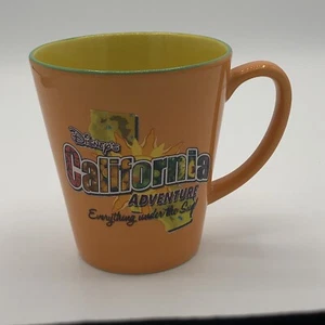 Original Disneys California Adventure Everything Under The Sun Orange Coffee Mug - Picture 1 of 4