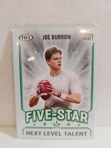 Joe Burrow RC 2020 Sage Hit Premier Draft Green Next Level Talent - Picture 1 of 2