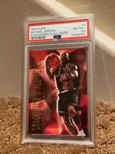 1996 Fleer Michael Jordan PSA 8.5 Stackhouse's All Fleer Insert card LOW POP - Picture 1 of 1