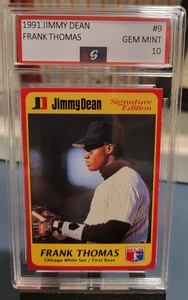 FRANK THOMAS 1991 JIMMY DEAN SIGNATURE EDITION BSA 10 GEM MINT GRADED ROOKIE 