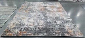 GREY / GOLD 8'-0" x 10'-0" Back Stain Rug, Reduced Price 1172767229 ASN710G-8 - Picture 1 of 4