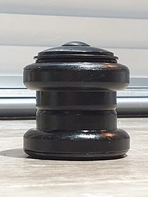 HEADSET Threadless Ahead 1-1/8" Mountain Bike Road Hybrid 34mm Cups BLACK TGR - Image 1 of 4