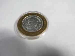 BARBARY COAST CASINO 10 $ Silver Strike Gaming Token Coin .999 FINE SILVER - Bild 1 von 4