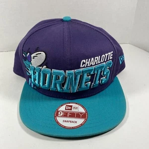 Charlotte Hornets NBA Hardwood Classics New Era 9Fifty Purple/Teal Snapback Hat - Picture 1 of 11