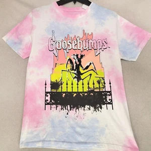 GOOSEBUMPS Shirt Mens Medium M Pink Blue Tie Dye Mantis Shocker Halloween NWT - Picture 1 of 11