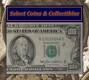 1985 (B) $100 One Hundred Dollar Bill Federal Reserve Note New York Currency - Picture 1 of 5