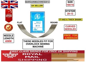 SYSTEM 29-13 SIZE:100/16 OVERLOCK CURVED INDUSTRIAL SEWING MACHINE (5)NEEDLE - Picture 1 of 3
