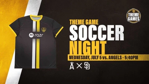 2023 San Diego Padres Soccer Night Jersey Theme Game 7/5/23 - Size Large L🔥🔥 Cover