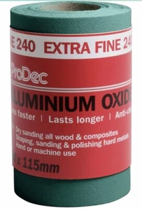 ProDec 240 Finishing Paper 1.5m x 115 mm Sandpaper Wet Dry PAFP Extra Fine 240 - Picture 1 of 6