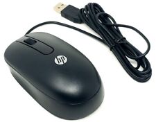 New Genuine Hp Usb Optical Mouse 672652-001 Black Wired - 2 Button Scroll