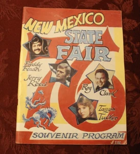 Programa de recuerdos de la Feria Estatal de Nuevo México 1976 ~ Freddie Fender, Jerry Reed - Imagen 1 de 1