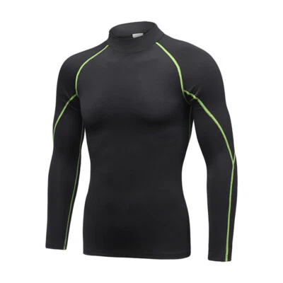 High Quality Fitness Soft Shirts Men's Long Sleeve Undershirts Training Tops - Image 1 of 4