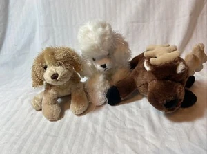 LOT OF 3 ganz stuffed animals NO CODE POODLE, REINDEER, LIL KINZ COCKER SPANIEL - Picture 1 of 11