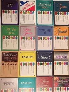 6600 CARTE INSEGUIMENTO BANALE ~ Varie Edizioni ~ Gioco Trivia Classico Family Fun - Foto 1 di 12