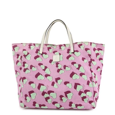 GUCCI Children's Canvas Leather Tote Bag Hand Bag Pink 284721 Auth Used F/S - Image 1 of 4
