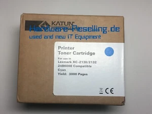 Katun Printer Cartouche D'Encre Cyan pour XC-2130/2132 24B6008 Neuf Emballage - Photo 1/2
