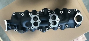 NEW BLACK ALUMINUM 1949-1953 FORD FLATHEAD V8 DUAL INTAKE MANIFOLD - Picture 1 of 3
