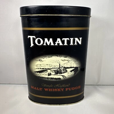 Gardiner’s Tomatin Malt Whisky Fudge 10.5 oz. empty collectible tin - Image 1 of 4