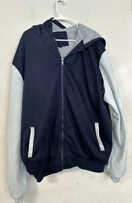 Ragland Hoodeed 3XL Jacket, Unbranded, Fleece Lined, Navy/Heather Gray - Image 1 of 4