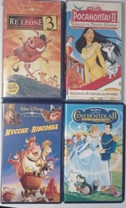 Vhs Disney Pocahontas 2 + Cenerentola 2 + Il Re Leone 3 + Mucche Alla Riscossa - Foto 1 di 10