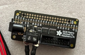 Raspberry Pi Zero WH, Adafruit RGB Matrix Bonnet, 5v 10a power supply - Bild 1 von 5