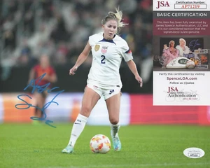 Foto firmada de Ashley Sánchez 8x10 con certificado de autenticidad JSA #AP71219 USWNT EE. UU. - Imagen 1 de 2