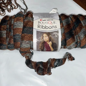 Red Heart Boutique Yarn RIBBONS #1939 Marble 100g 3.5oz (unrolled) - Picture 1 of 6
