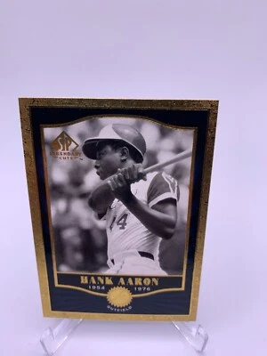 2001 SP Legendary Cuts #7 Hank Aaron Atlanta Braves HOF - Image 1 of 2