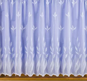 APRIL LUXURY NET CURTAIN WHITE OR IVORY  Price Per Meter - Free Post - Picture 1 of 2