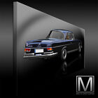 Mercedes 280SE 3.5 W111 echte LEINWAND Bild Canvas ART Kunstdruck Leinwandbild