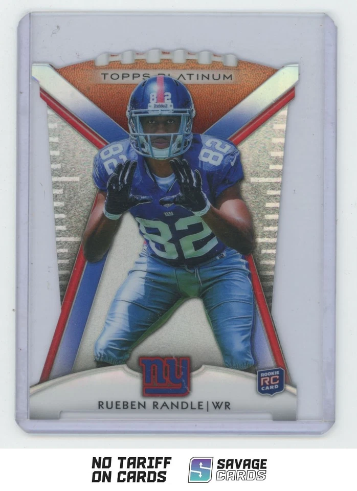 2012 Topps Platinum Rookie Die Cut Rueben Randle . #PDC-RR New York Giants - Image 1 of 3