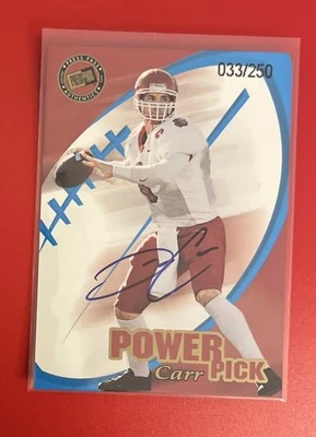 2002 Press Pass Power Pick Auto David Carr Auto RC 33/250 Plus MORE NM+ - Image 1 of 4