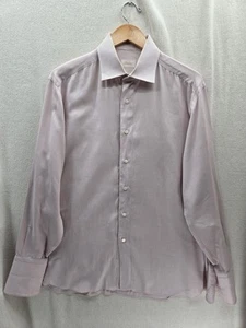BRIONI Made in Italy Pink French Cuff Dress Shirt Size-16 - Picture 1 of 9