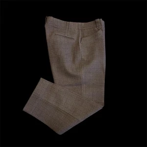 Vintage 1930’s - 40’s Pendleton Thick Wool Brown Pants Slacks Size 34 X 31 - Picture 1 of 17