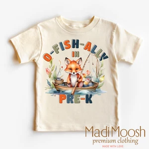 O-Fish-Ally In Pre-K School Shirt - Back To School Shirt - Picture 1 of 7