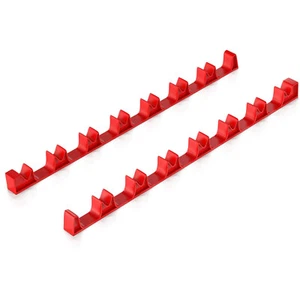 Low Profile TPU Red 14 Tool Screw Driver Organizer Rail Kit - Picture 1 of 7