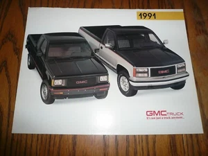 1991 GMC LKW Verkaufsbroschüre/Poster - Klappstil - Bild 1 von 4