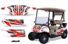 Golf Cart Graphics Kit Decal Sticker Wrap For 2 Seat EZ-Go TXT 94-13 Slash RED