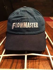Vtg Team Flowmaster The Exhaust Technology Company Denim Snapback Cap Hat USA - Picture 1 of 2
