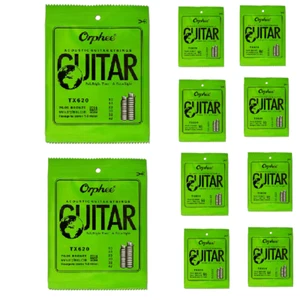 10 PACK Orphee TX620 Acoustic Folk Guitar Strings (.010-.047) Extra Light B9C1 - Picture 1 of 9